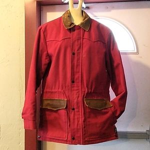 Vintage Walls Texas Western Wool Lined Duck Cloth Canvas Work Coat- Made in USA